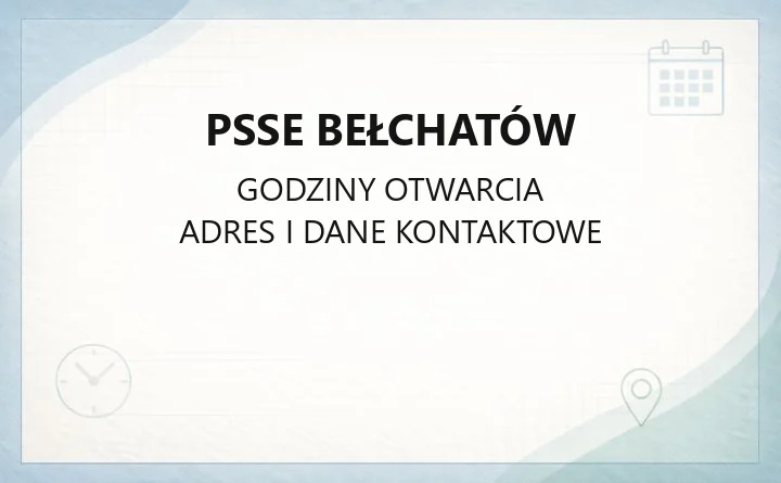 Powiatowa Stacja Sanitarno - Epidemiologiczna w Bełchatowie - kontakt, godziny, informacje