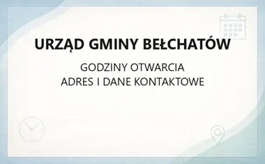 Urząd Gminy Bełchatów - kontakt, godziny, informacje