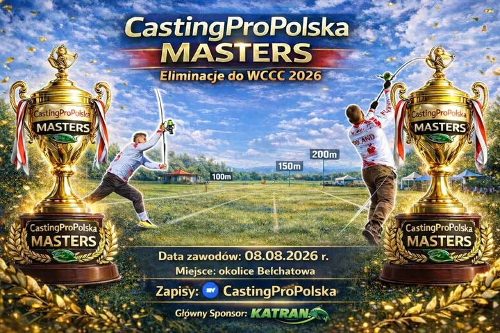 Grafika promocyjna wydarzenia CastingProPolska Masters — eliminacje do Mistrzostw Świata w Carp Castingu