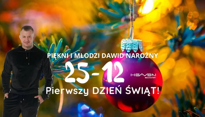 Grafika promocyjna wydarzenia Iszy dzień ŚWIĄT — Dawid Narożny i Piękni i Młodzi w Bełchatowie