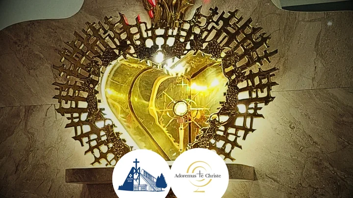 Grafika promocyjna wydarzenia Kaplica Wieczystej Adoracji w Bełchatowie — rozpoczęcie misji