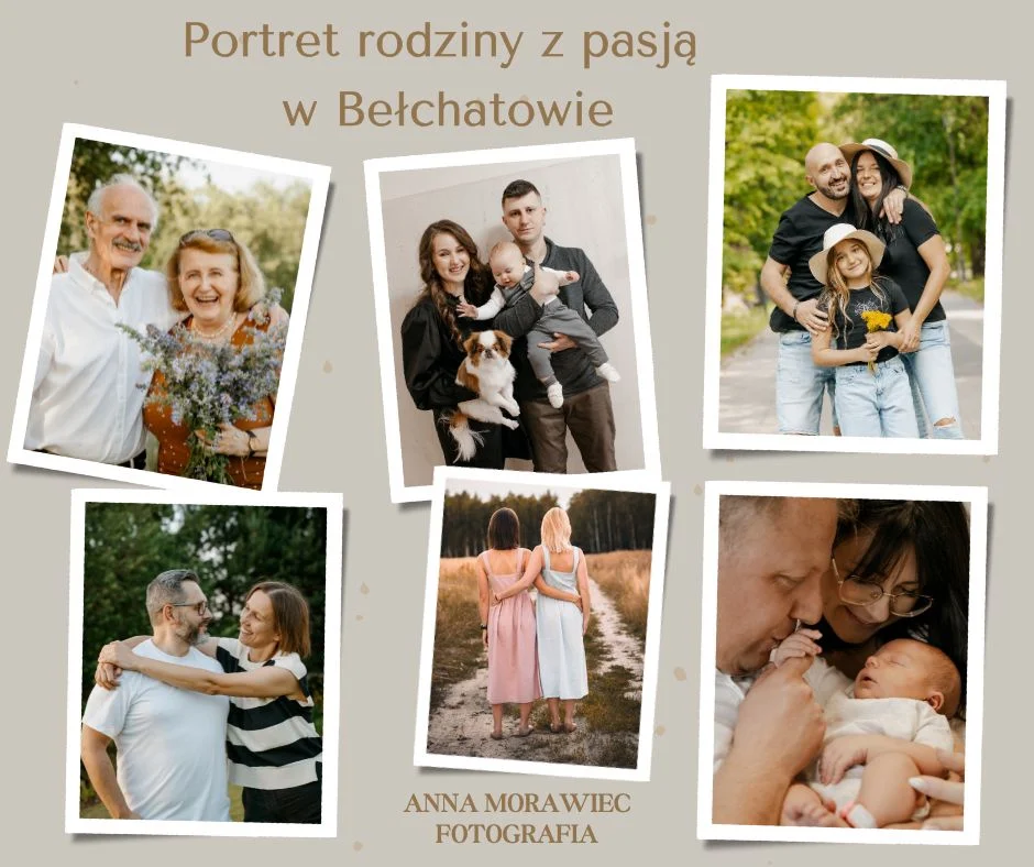 Obrazek przedstawia grafikę promocyjną wydarzenia Bezpłatne sesje fotograficzne dla rodzin z pasją w Bełchatowie