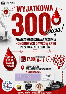300. Akcja Honorowych Dawców Krwi w Bełchatowie