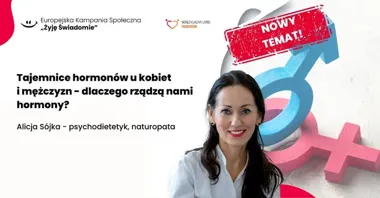 Grafika promocyjna wydarzenia Bełchatów: Tajemnice hormonów u kobiet i mężczyzn — dlaczego rządzą nami hormony?