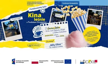 Grafika promocyjna wydarzenia Kino letnie nad Zalewem Patyki