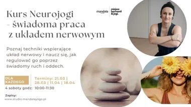 Grafika promocyjna wydarzenia Kurs Neurojogi – świadoma praca z układem nerwowym