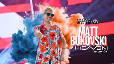 Grafika promocyjna wydarzenia Matt Bukovski — sobota 28 marca 2026 w Bełchatowie