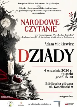 Grafika promocyjna wydarzenia Narodowe Czytanie 2026