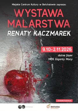Grafika promocyjna wydarzenia Wystawa malarstwa Renaty Kaczmarek pt. „Akryl i Płótno”