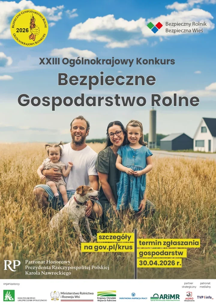 KRUS szuka najbezpieczniejszego gospodarstwa a nagrodą jest ciągnik rolniczy