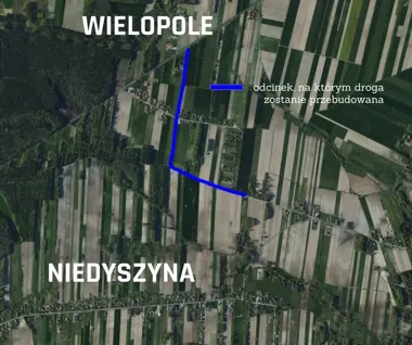 Remont drogi między Niedyszyną a Wielopolem. Firma ma trzy tygodnie