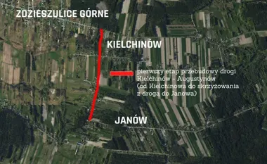 Między Kielchinowem i Augustynowem rusza duża przebudowa drogi