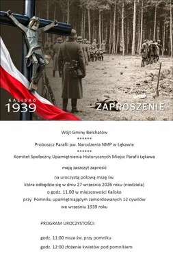 W Kalisku uczczą pamięć 12 zamordowanych cywilów. Znamy program uroczystości
