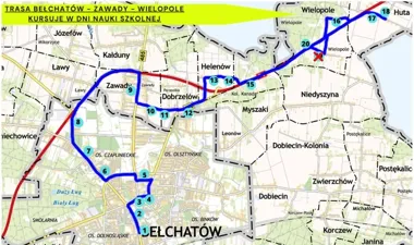 Remont drogi zmieni przystanki na trasie do Bełchatowa