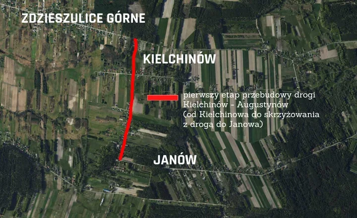 Między Kielchinowem i Augustynowem rusza duża przebudowa drogi
