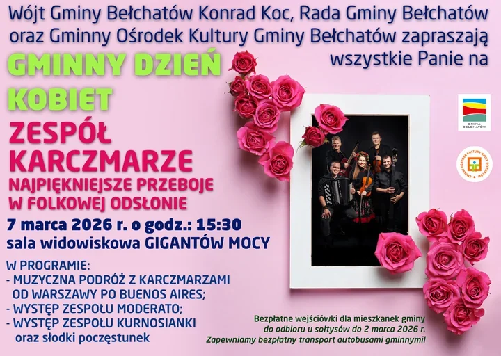 Gminny Dzień Kobiet w Bełchatowie – popołudnie z folkowymi przebojami i lokalnymi zespołami
