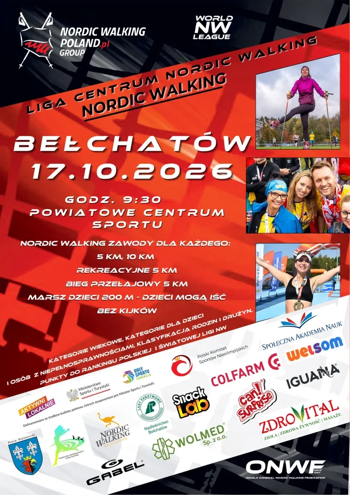 Ponad 200 zawodników wystartuje w mistrzostwach nordic walking