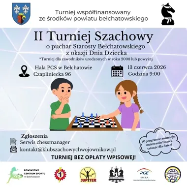 Ponad 60 młodych graczy już na liście. W Bełchatowie rusza szachowy turniej dzieci