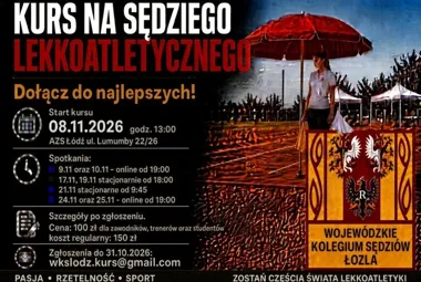 Kurs sędziego lekkoatletycznego. Zgłoszenia tylko do końca października