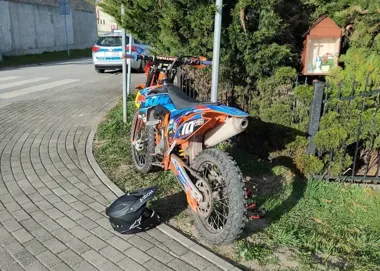 16-latek na KTM uciekł policji - pościg skończył się zatrzymaniem