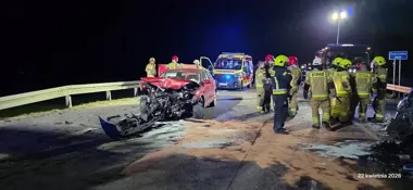 Na DW 483 jeden zjazd na pas zakończył się śmiercią dwóch osób