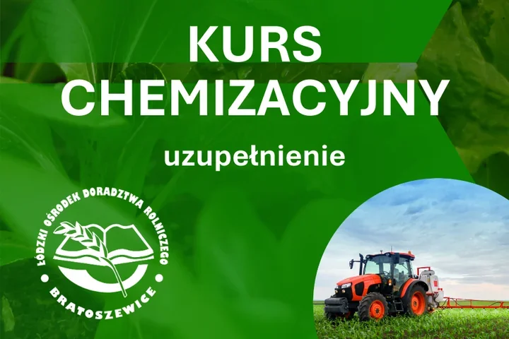Rolnicy mogą odnowić uprawnienia na kursie chemizacyjnym w Zelowie